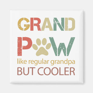 Großer Pfote wie ein normaler Opa, aber cooler Magnet