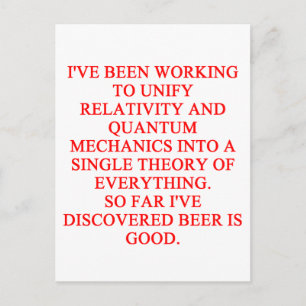 großer philosophischer Witz Postkarte