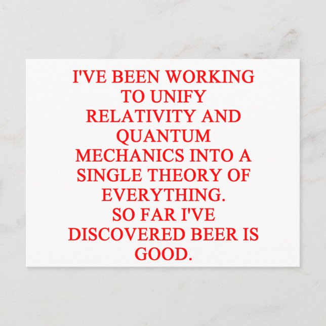großer philosophischer Witz Postkarte (Vorderseite)
