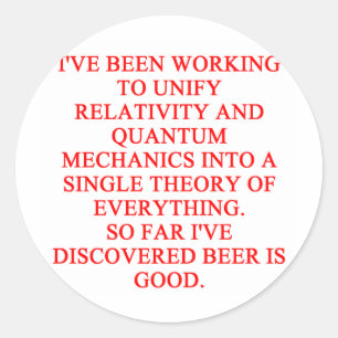 großer philosophischer Witz Runder Aufkleber