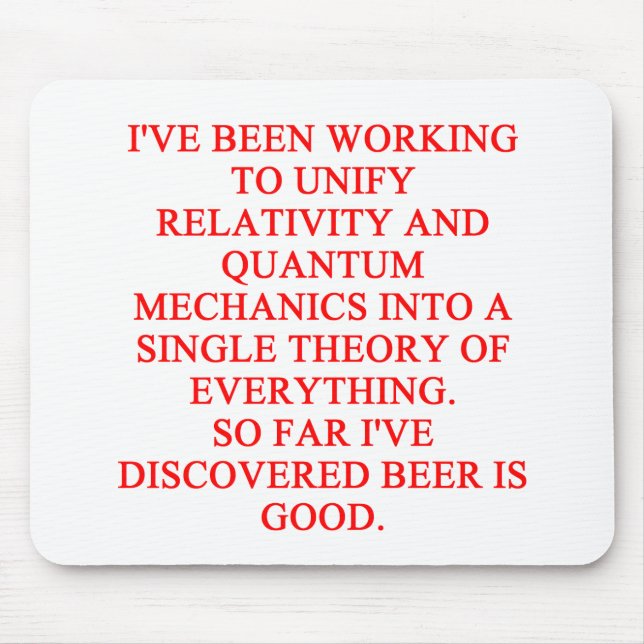 großer phisics Witz Mousepad (Vorne)