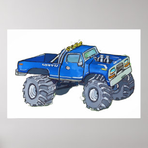 Großer Pick-up-Truck Poster