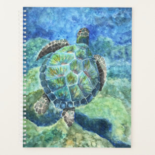 Großer Planet Wasserfarbenschildkröte #2 Planer