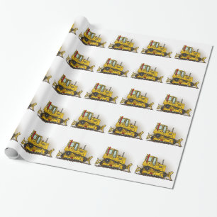 Großer Planierraupen-Bulldozer Geschenkpapier
