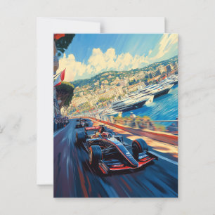 Großer Preis von Monaco Postkarte