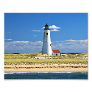 Großer Punkt-Leuchtturm Nantucket MA Foto-Druck Fotodruck