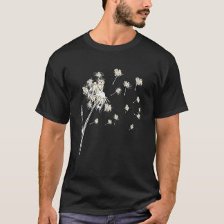 Großer Pyrenäen Löwenzahn Fliegende Blumen Hund T-Shirt