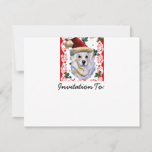 Großer Pyrenäen-Weihnachtsmann Einladung