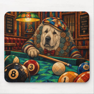 Großer Pyrenäenhund, Geometrisches Mosaik Mousepad