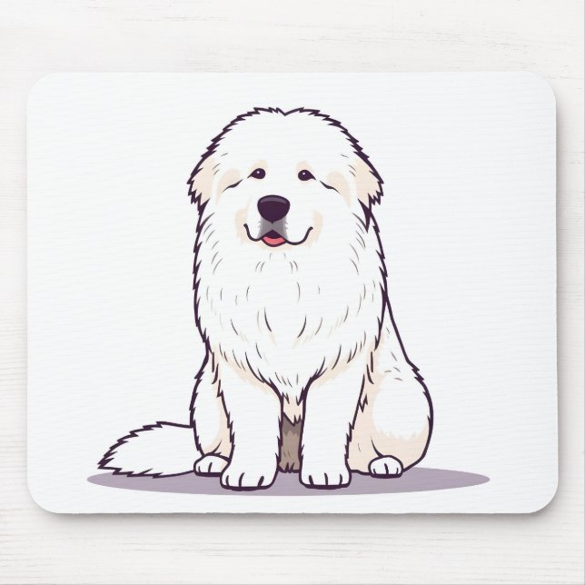 Großer Pyrenäenhund Mousepad (Vorne)