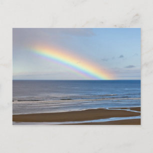 Großer Regenbogen über dem Pazifik bei Postkarte