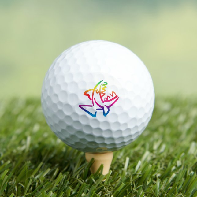 großer Regenbogenhai Golfball (Insitu T-Shirt)
