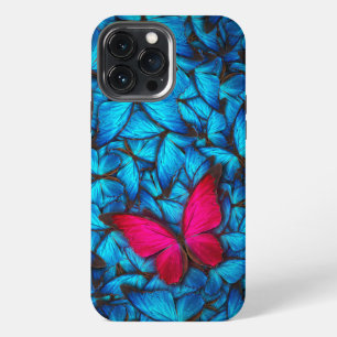 Großer Rosa Schmetterling iPhone Schmetterling i 13 Pro Max Hülle