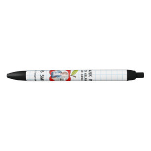 Großer roter Apfel Lehrer Danke Foto Stift Perso