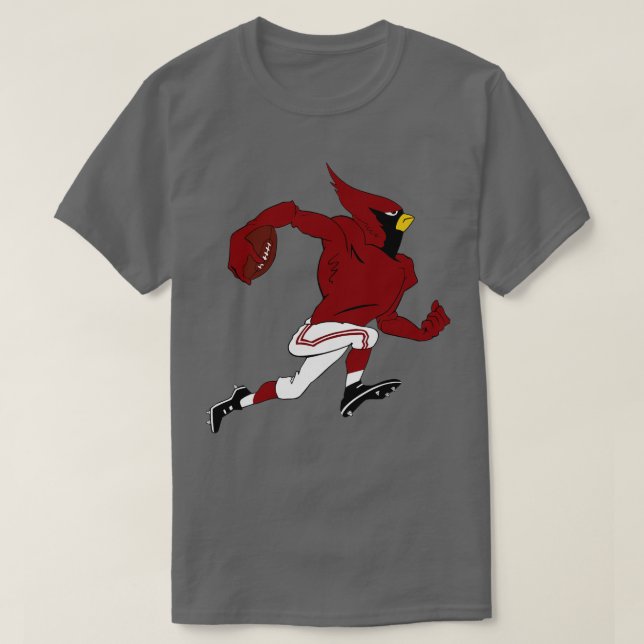 Großer roter Gittervogel T-Shirt (Design vorne)