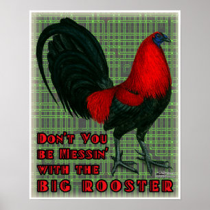 Großer Roter Hahn Poster