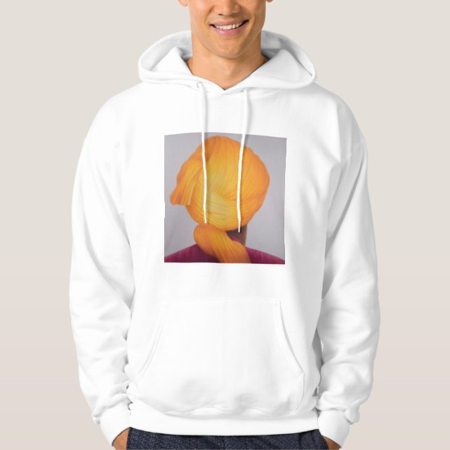 Großer Safran-Turban Hoodie (Vorderseite)