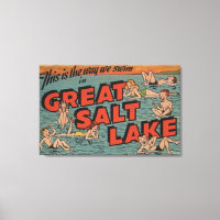 Großer Salzsee, UtahDer Weg, den wir schwimmen in 