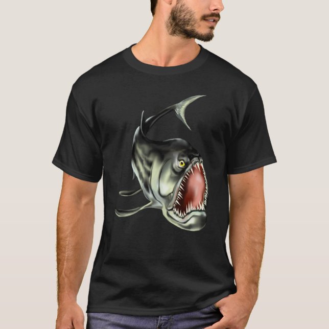 Großer schlechter Fisch-T - Shirt (Vorderseite)
