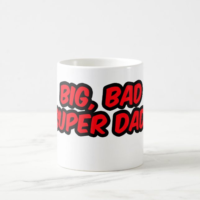 Großer, schlechter, SuperVater. (Tasse) Tasse (Mittel)