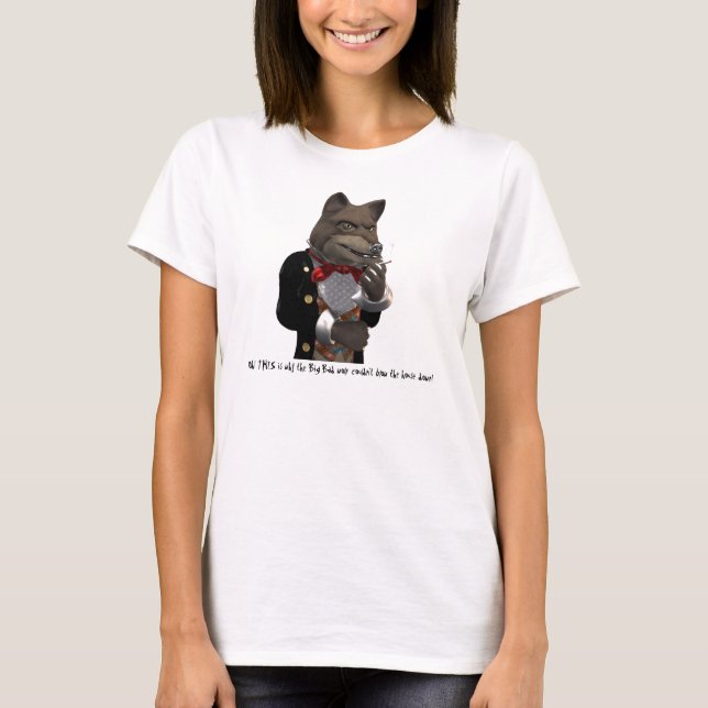 Großer schlechter Wolf T-Shirt (Vorderseite)