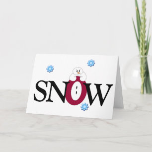 Großer Schnee Feiertagskarte
