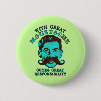 Großer Schnurrbart Button