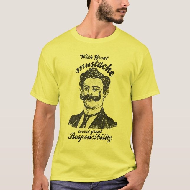 Großer Schnurrbart T-Shirt (Vorderseite)
