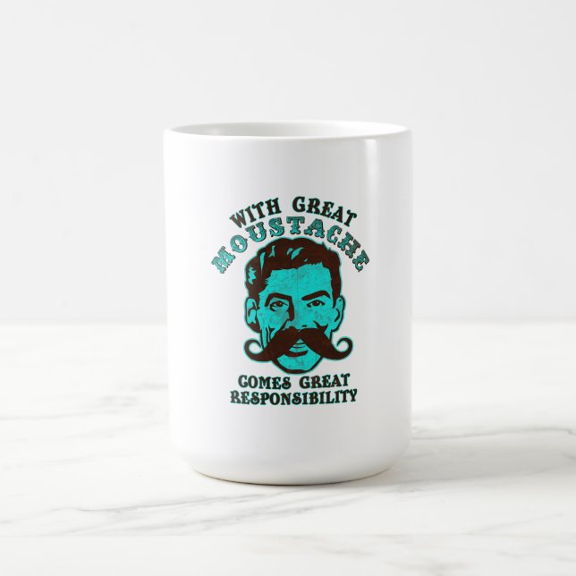 Großer Schnurrbart Tasse (Mittel)