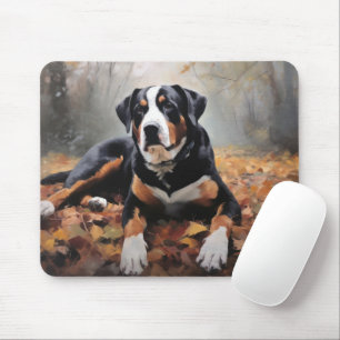 Grosser Schweizer Berg im Herbst Leaves Fall Mousepad
