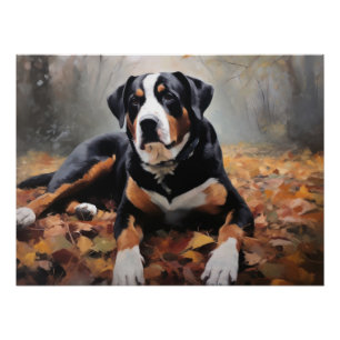 Grosser Schweizer Berg im Herbst Leaves Fall Poster