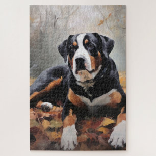 Grosser Schweizer Berg im Herbst Leaves Fall Puzzle