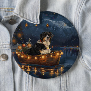 Grosser Schweizer Berg Weihnachtsfest Reise Button