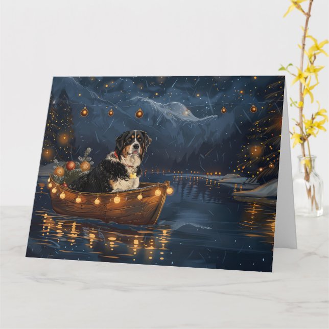 Grosser Schweizer Berg Weihnachtsfest Reise Karte (Gelbe Blume)