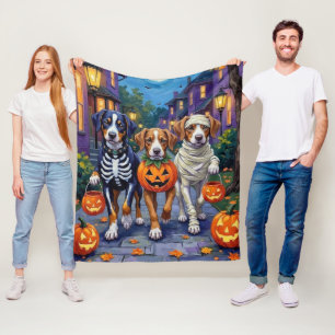 Größer Schweizer Sennenhund Halloween Süßigkeiten Fleecedecke