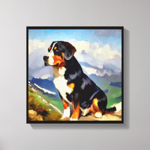Großer Schweizer Sennenhund Leinwanddruck