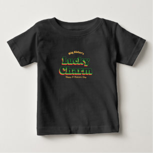 Großer Schwester Glücksbringer St. Patrick's Day Baby T-shirt
