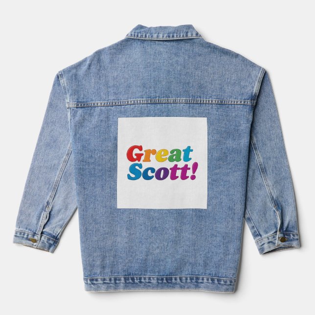 Großer Scott. Jeansjacke (Rückseite)