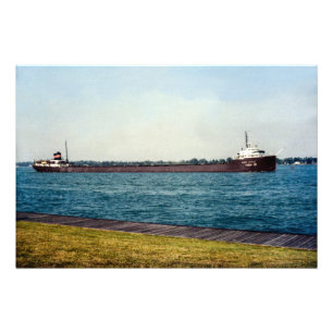 Großer Seenfrachter Harry Coulby Foto Print