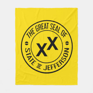Großer Siegel-Staat der Jeffersonthrow-Decke Fleecedecke