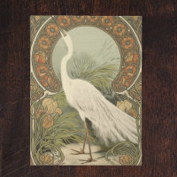 Großer Silberreiher Ornithologisches Bohemien-Post