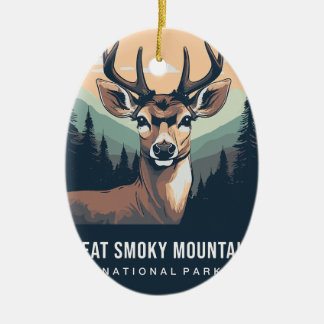 GROSSER SMOKY MOUNTAINS SCHMUCK KERAMIK ORNAMENT