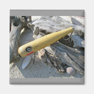 Großer Snook Vintage Köder Magnet
