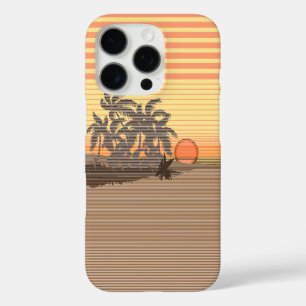 Großer Sonnenuntergangsstreifen Hawaiianisch Gelb iPhone 16 Pro Hülle