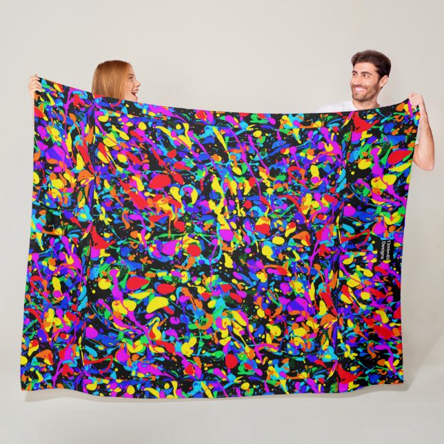 Großer Spritzer - Fleece-Decke Fleecedecke (Beispiel)