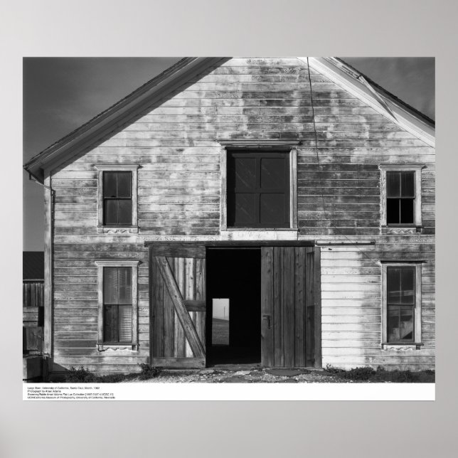 Grosser Stall, UC Santa Cruz, März 1962 Poster (Vorne)