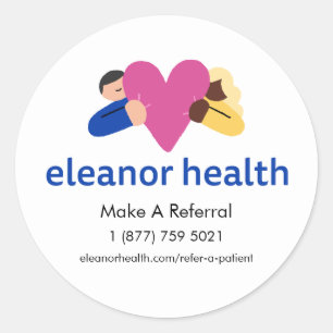 Großer Sticker für Eleanor-Gesundheitsreferenzen (