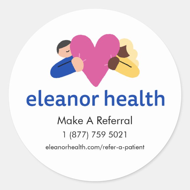 Großer Sticker für Eleanor-Gesundheitsreferenzen ( (Vorderseite)