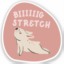 Großer Stretchherbst niedlicher illustrierter fran Aufkleber