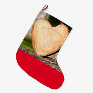 Grosser Strumpf aus Holz Großer Weihnachtsstrumpf